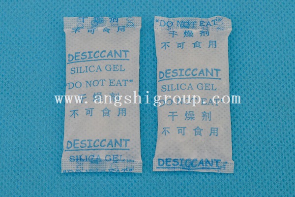 Silica gel desiccant in paper bag